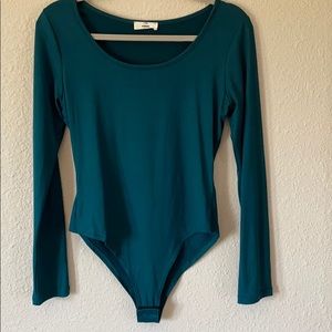 Forest Green Long Sleeve Bodysuit